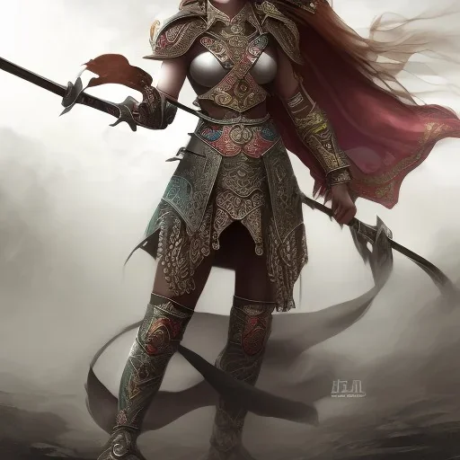 Fantasy korean warrior women