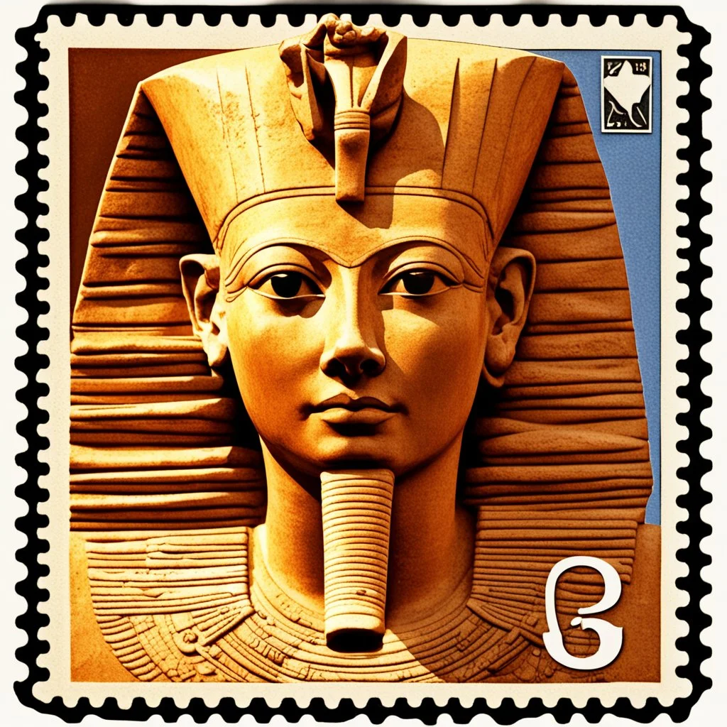 Postage stamp with picture of Hatshepsut