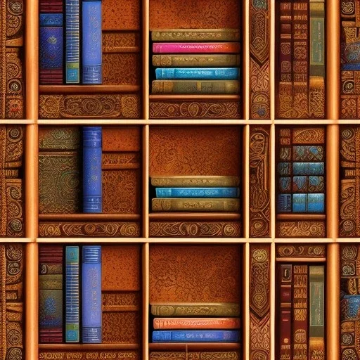 game texture beautiful colorful wooden bookshelves block tileable close up two rows