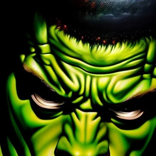 Ultra detailed fullbody Portrait in oil on canvas of The punisher merges Hulk with black armor,intense stare,extremely detailed digital painting, extremely detailed face,crystal clear Big eyes, mystical colors ,perfectly centered image, perfect composition, rim light, beautiful lighting,masterpiece,8k, stunning scene, raytracing, anatomically correct, in the style of robert e howard and Ken Kelley and Ohrai Noriyoshi and Simon Bisley and tomzj1