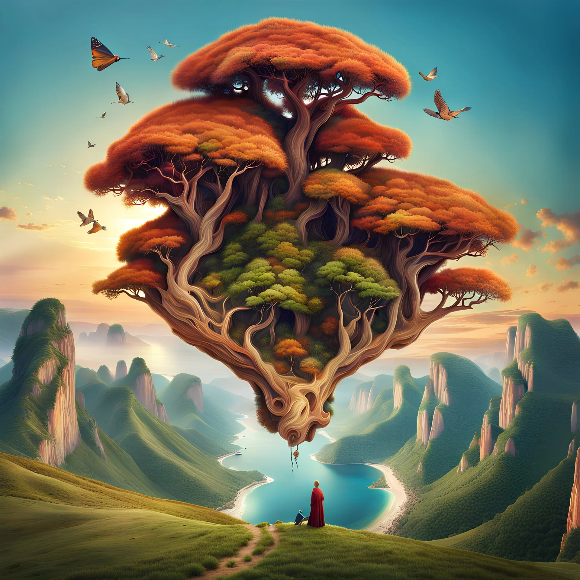 Dimorfismo en el arte digital de Gianluca Gambino Gianluca Gambino aka Tenia, artista digital italiano que nos sorprende con mundos surrealistas en los que tienen cabida todo tipo de dualidades