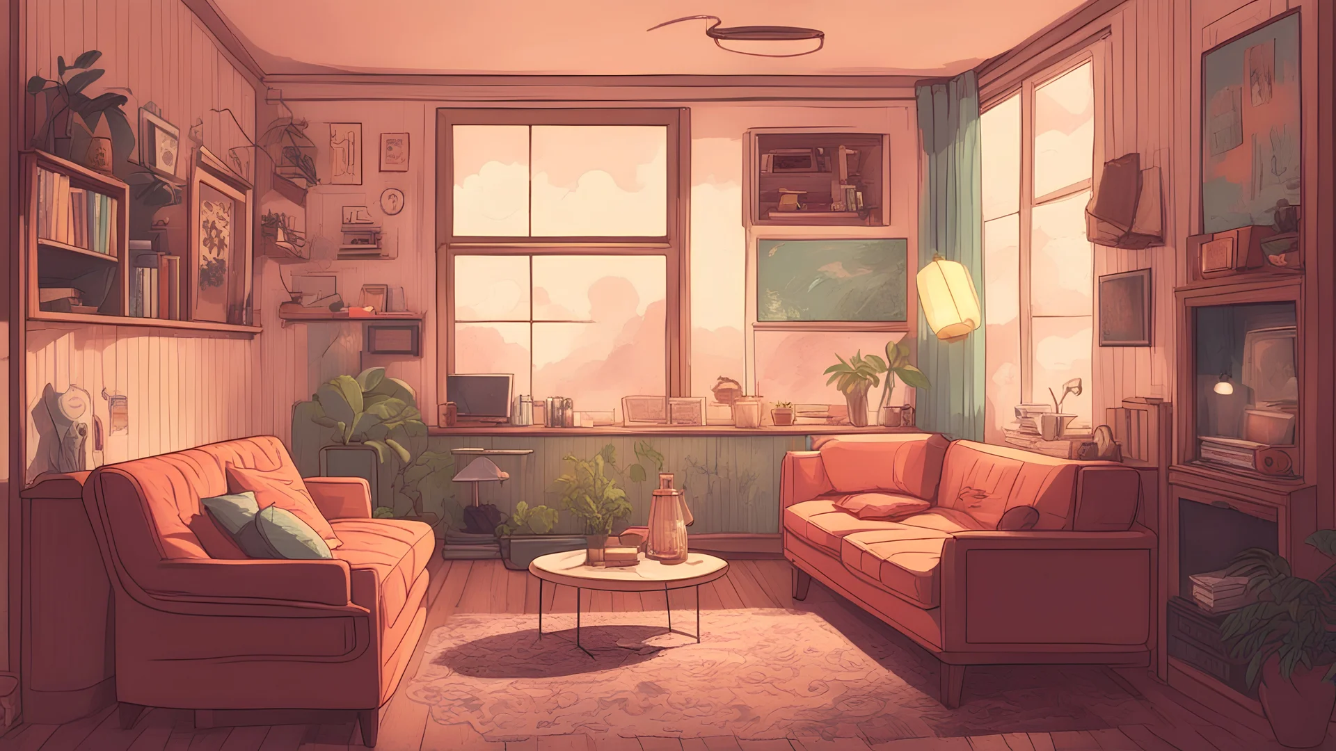 lofi imege vintage home twon