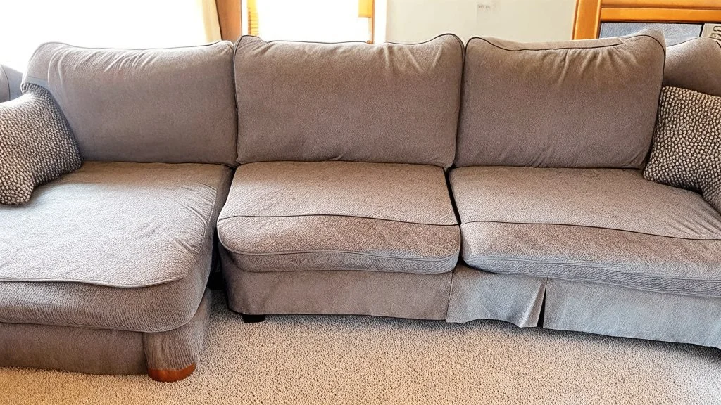 brand new couch in 2 pieces in living room