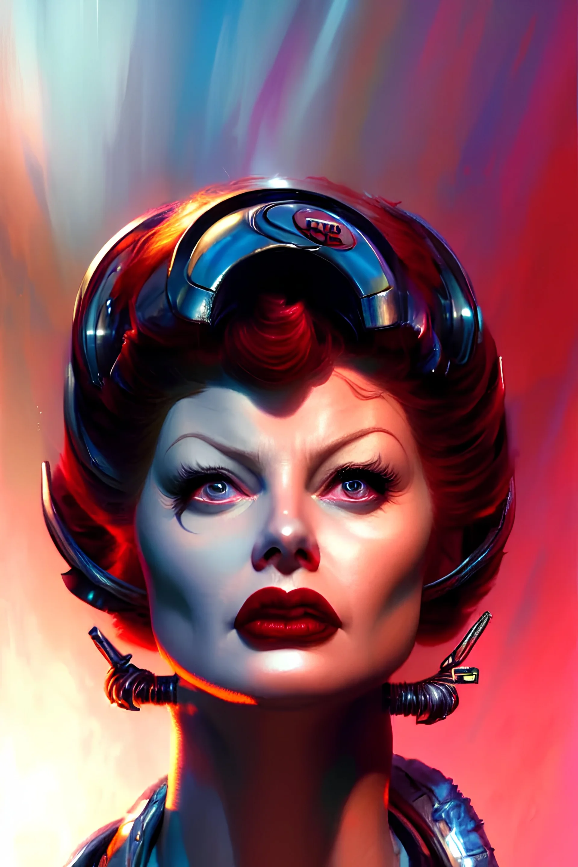 Lucille Ball 8k resolution Jim Burns Marvel Comics WLOP concept art by Greg Rutkowski dynamic lighting hyperdetailed intricately detailed Splash art trending on Artstation triadic colors Unreal Engine