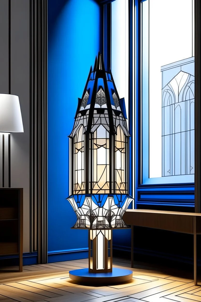 gaming table lamp inspired by palace, modern design,