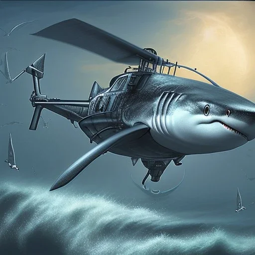 mix helicopter shark