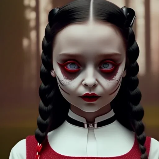 wednesday addams rolünde oynayan jenna ortega netflix dizisi 2022