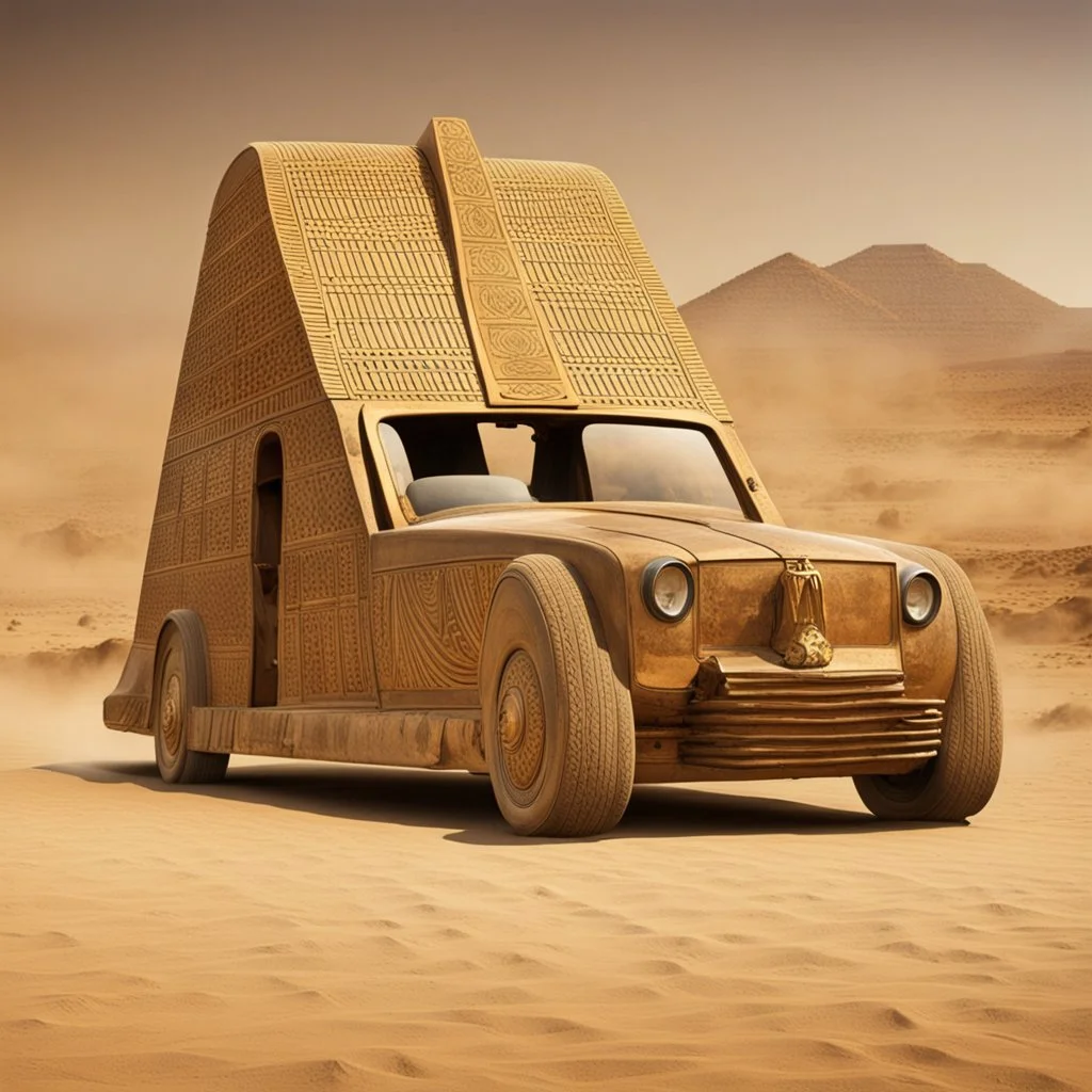 Which make and model car was driven by Pharoah Ramses?