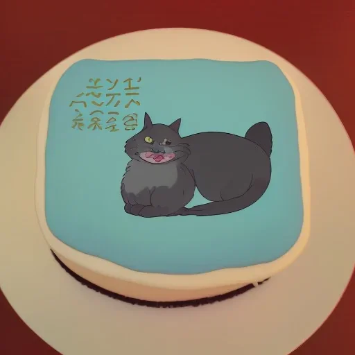 cute cat cake