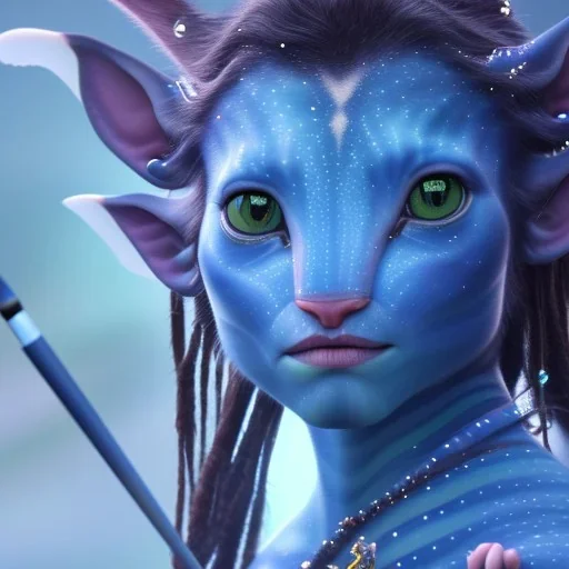 Pandora. It is not clear what you mean by a "makeup-wearing baby" in the context of the film Avatar.