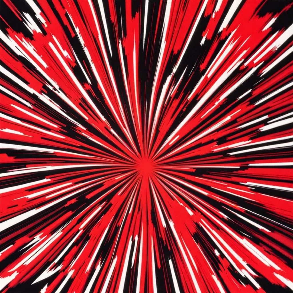 fantasy 90's red starburst effect