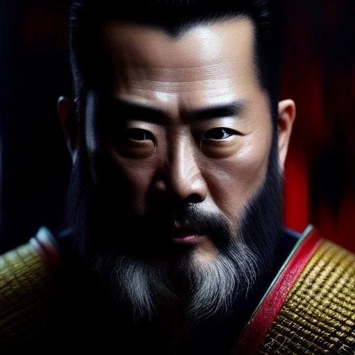 Ultra detailed fullbody Portrait in oil on canvas of Jin Sakai-Ghost Of Tsushima,intense stare,extremely detailed digital painting, extremely detailed face,crystal clear Big eyes, mystical colors ,perfectly centered image, perfect composition, rim light, beautiful lighting,masterpiece,8k, stunning scene, raytracing, anatomically correct, in the style of robert e howard and Ken Kelley and Ohrai Noriyoshi and Simon Bisley and tomzj1