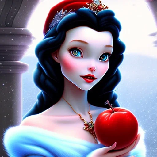 Snow white, beautiful, soft