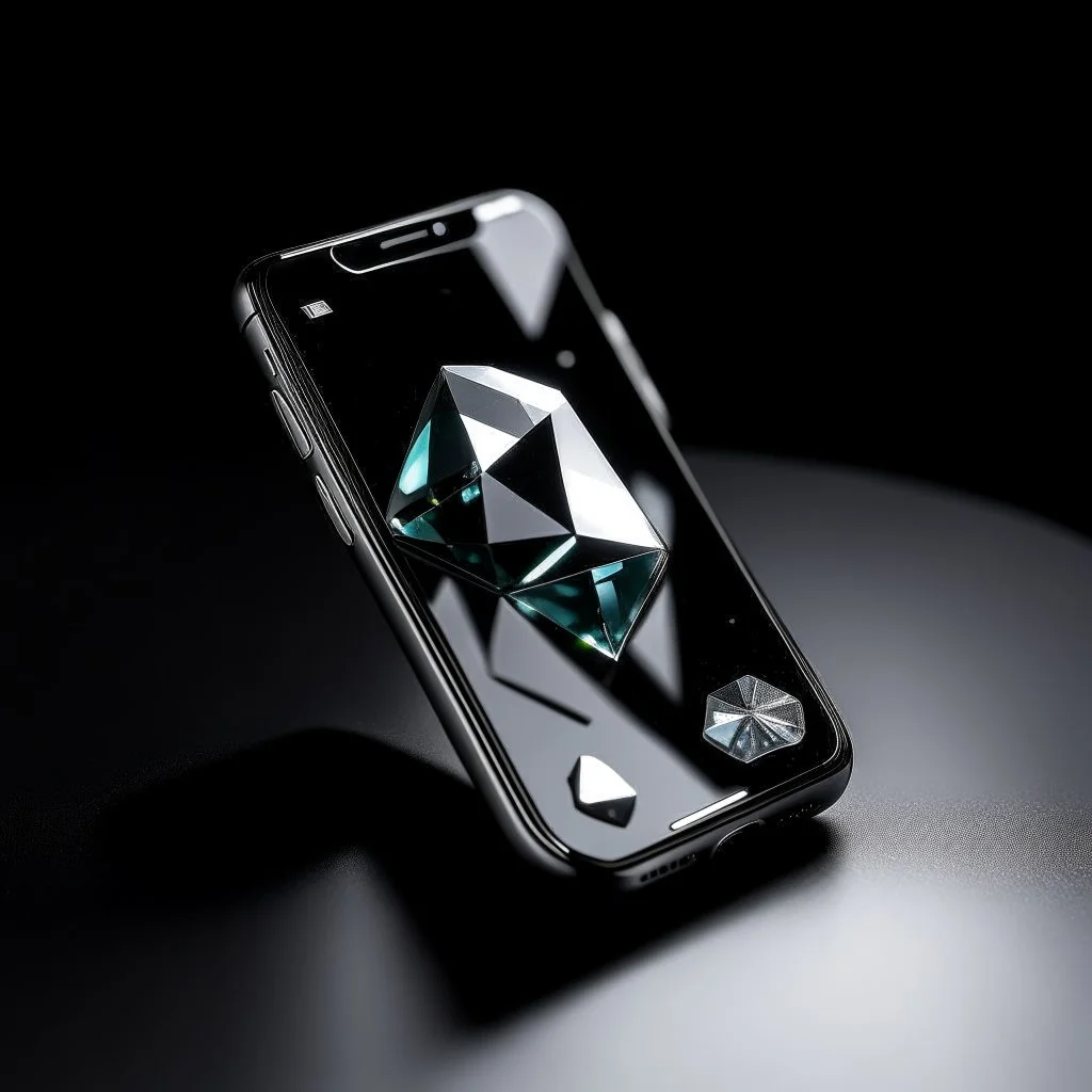 هاتف بشكل جوهرة العقيق