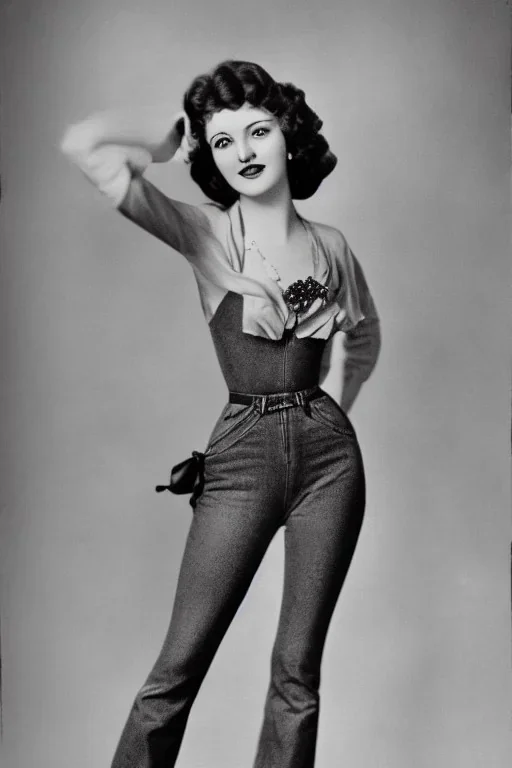 Ziegfeld Girl on jeans