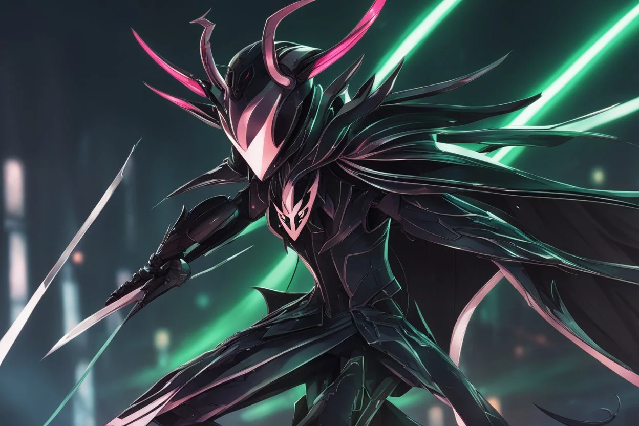 Mantis lord knight venom in 8k solo leveling shadow artstyle, in the style of fairy academia, hollow knight them, mask, close picture, neon lights, intricate details, highly detailed, high details, detailed portrait, masterpiece,ultra detailed, ultra quality