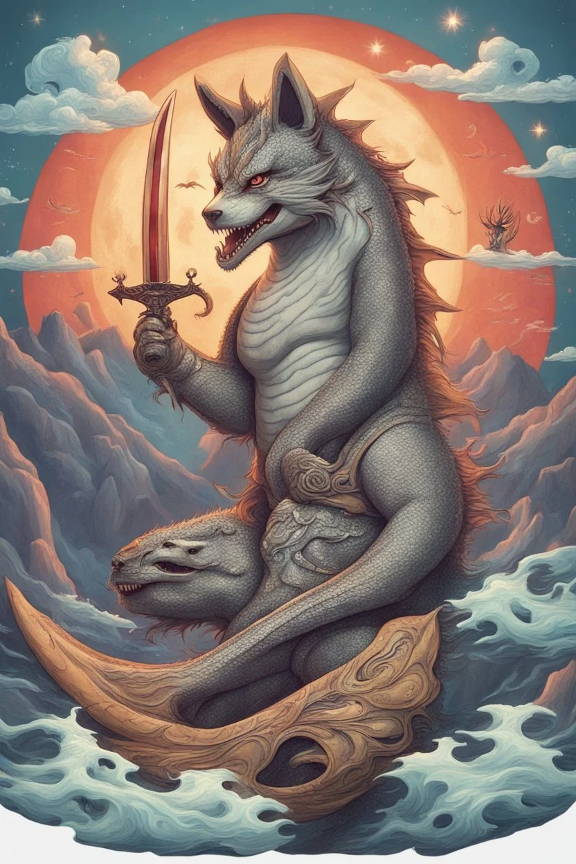 Dragon cannabis sword fantasy panda volcano shark horse cat dog lemur ocean city stars moon sun