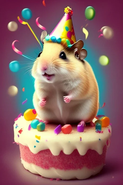 Hamster happy birthday