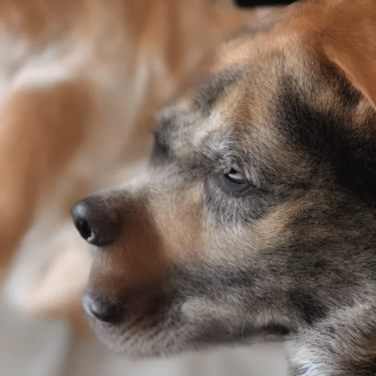 profile of dog by cat