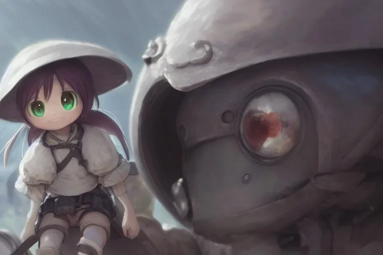 made in abyss concept art riko reg extra detailed faces and eyes smiling wlop james jean marc simonetti ruan jia and mandy jurgens and artgerm and william-adolphe bouguerea trending on artstation hyperdetailed unreal engine 4k 8k ultra hd