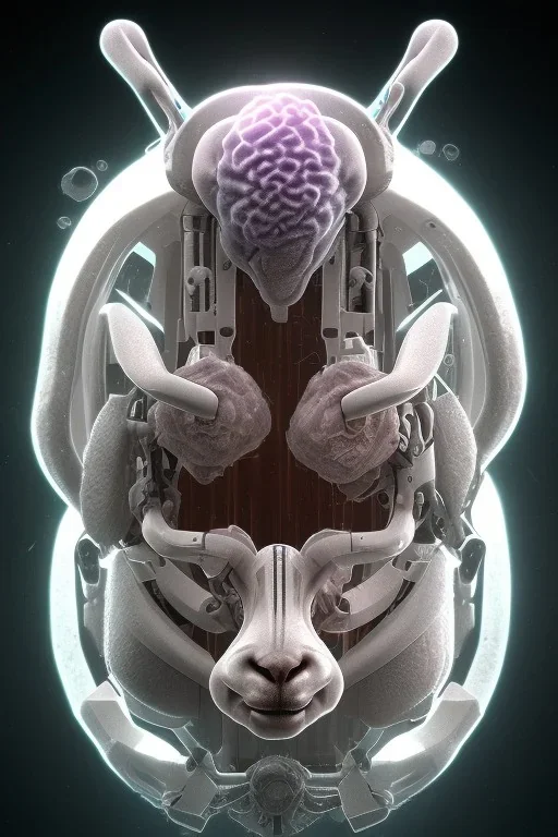 sheep brain cyborg, matrix style