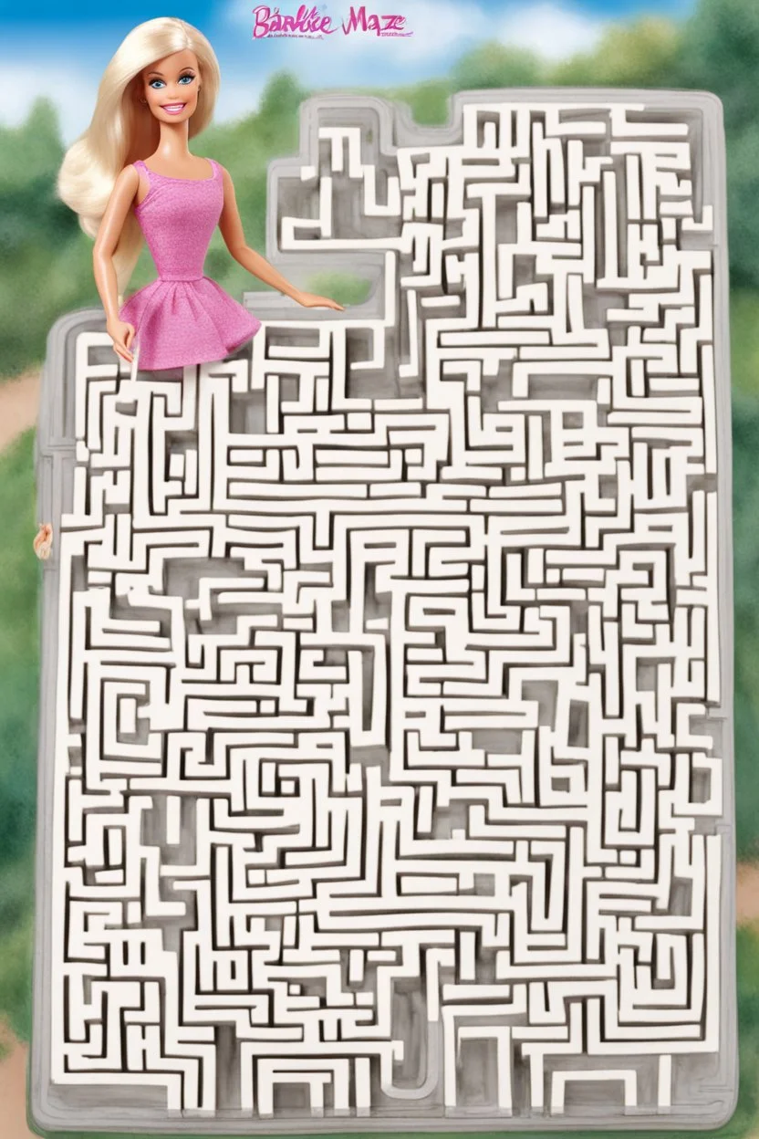 a fun barbie maze. should be clear and refined.