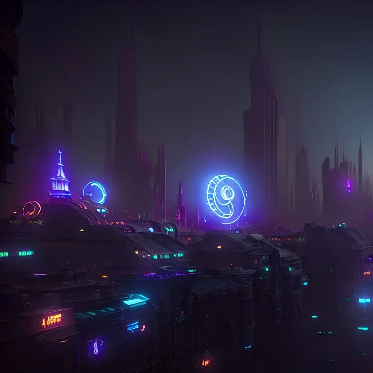 A city from the future with planes in the shape of a crescent moon, steampunk, unreal 5, octane render, cinema4d, dynamic lighting, dramatic lighting, 4k, redshift render, highly detailed, hyper realistic,center camera