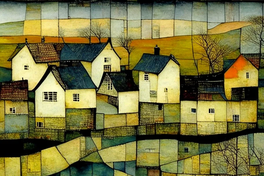 patchwork art by Jamie heiden, peter doig, Renoir, pol Ledent, endre penovac, Gustave Loiseau, Arthur Rackham, Doug Chinnery, Maud Lewis. inlay, watercolors and ink, beautiful, fantastic view, extremely detailed, intricate, best quality, highest definition, rich colours. intricate beautiful dynamic lighting award winning fantastic view ultra detailed 4K 3D high definition hdr