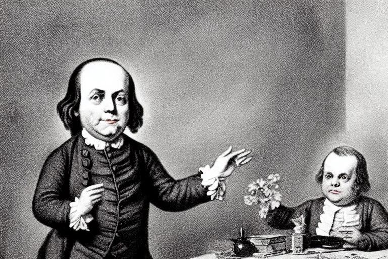 BenJamin franklin as a Young toddler