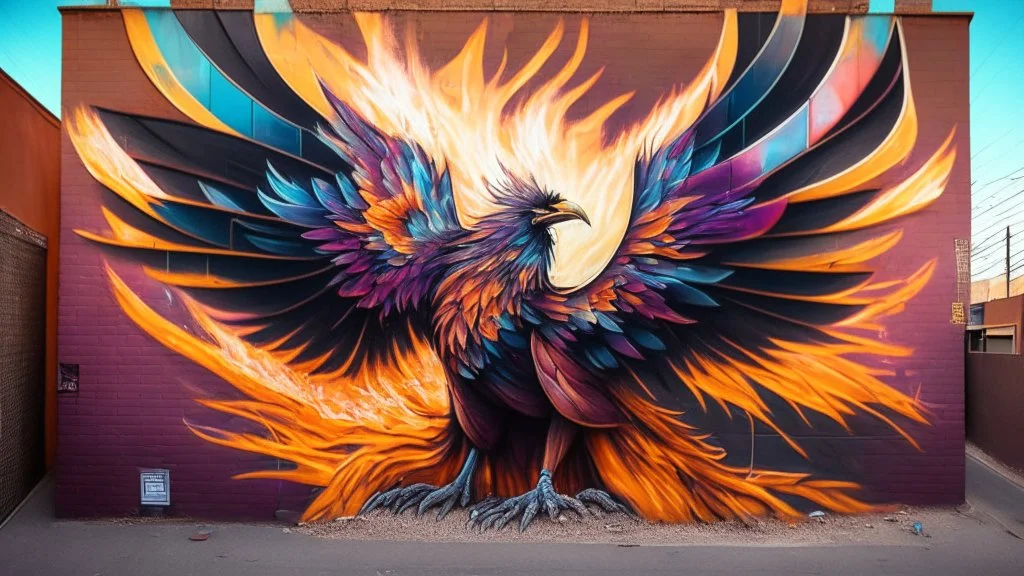 phoenix vitrail street art