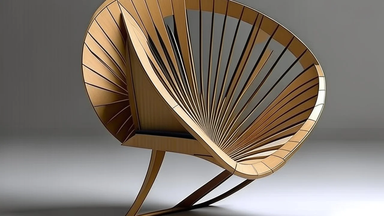 Fan shaped chair design