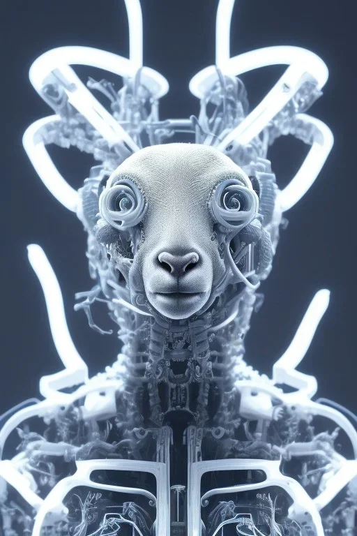 sheep brain cyborg, matrix style