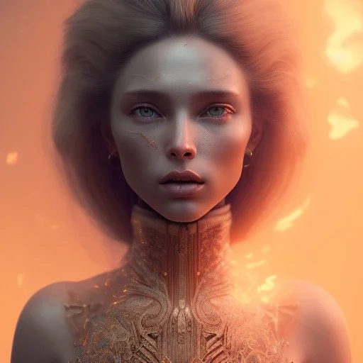 portrait of samantha prince set in fire, cinematic lighting, photorealistic, ornate, intricate, realistic, detailed, volumetric light and shadow, hyper HD, octane render, unreal engine insanely detailed and intricate, hypermaximalist, elegant, ornate, hyper-realistic, super detailed --v 4