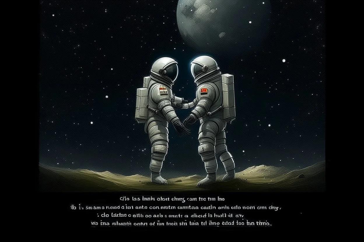 'Cause you and I will be like a couple of cosmonauts Except with way more gravity than when we started off" minimalisric surreal space composition Modifiers: oil on canvas surreal Mixed Media mysterious Impressionism heavy brushstrokes Jamie Heiden Gayane Khachaturian arbitrary colour alteration dmt puff mild exorcism Squeak Carnwath Bif Inc.™