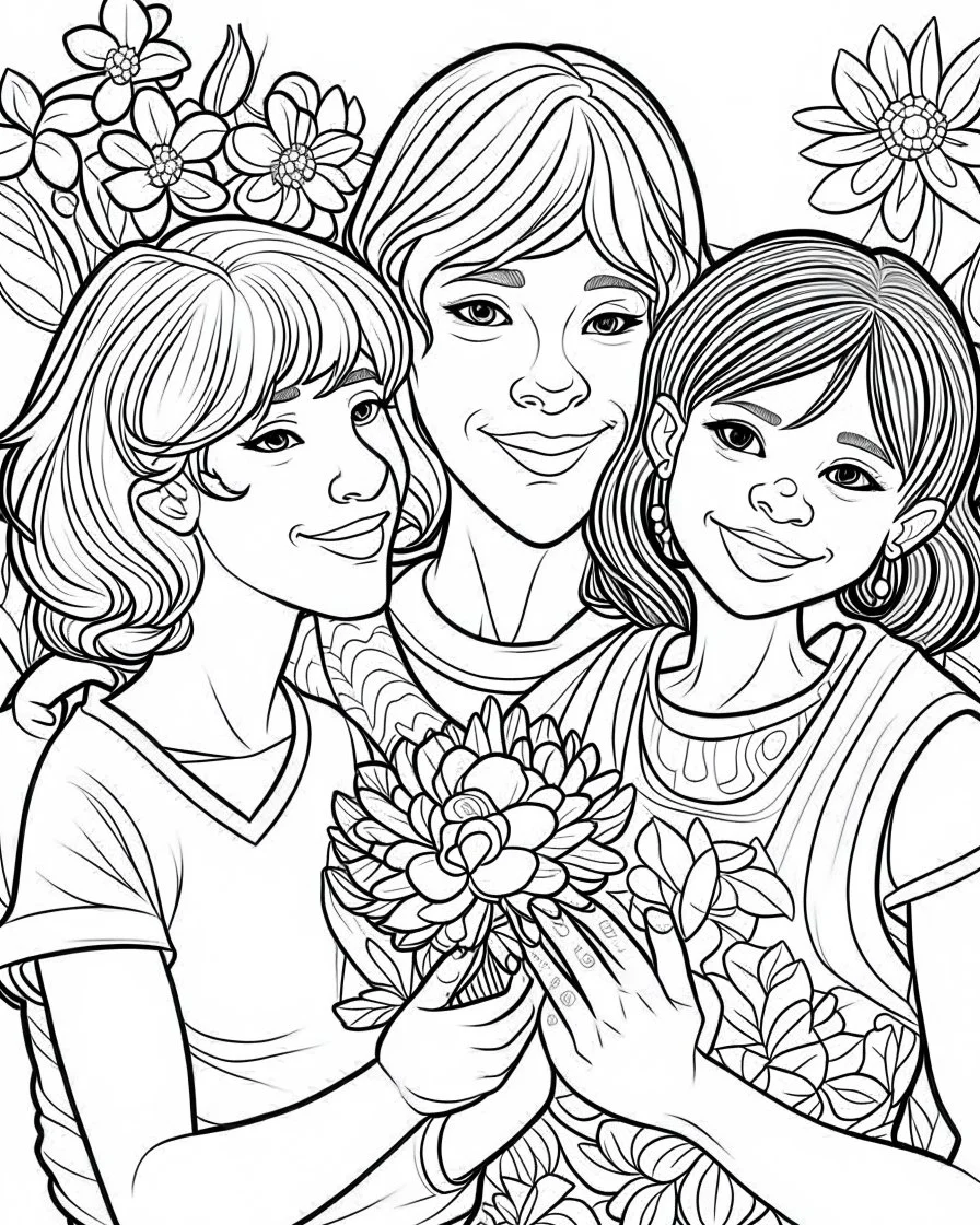 mothers day coloring with tgirls