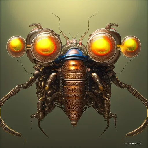 composition,portrait painting of a steampunk transparent insect,steampunk center, ultra realistic, intricate details, eerie highly detailed, shiny, smooth, studio quality, octane render, Surrealism, Triadic colour scheme,glow-stick, ambient lighting,nightclub lighting, polaroid, 100mm, --ar 1:1 --v4