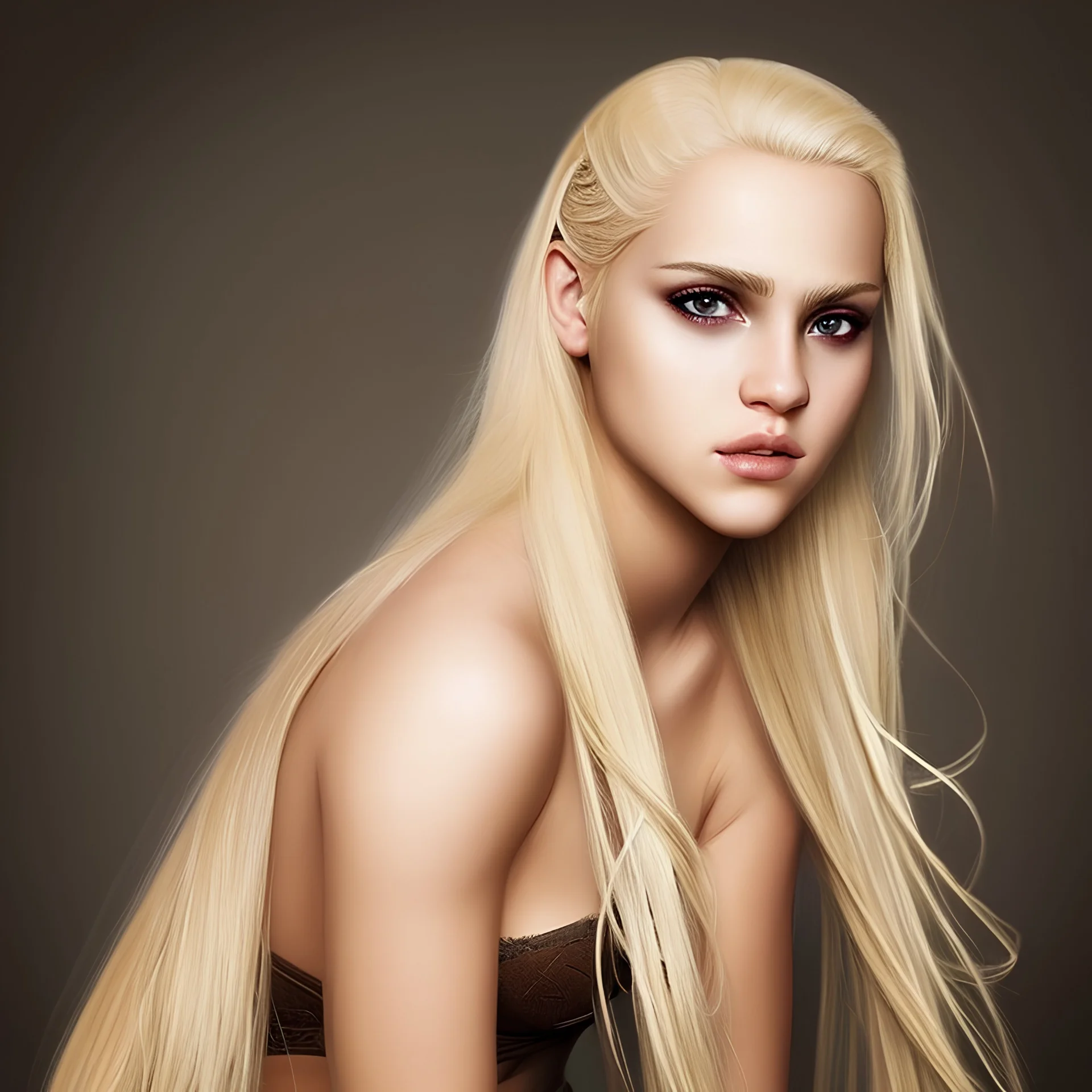 beautiful blonde warrior