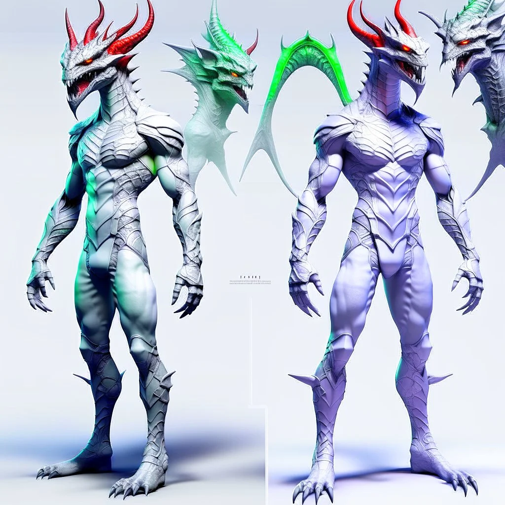 dragonman cabeza y cara humana con antifaz high detailed concept art, front facing, dynamic pose, full body, white background color, t-shirt design,