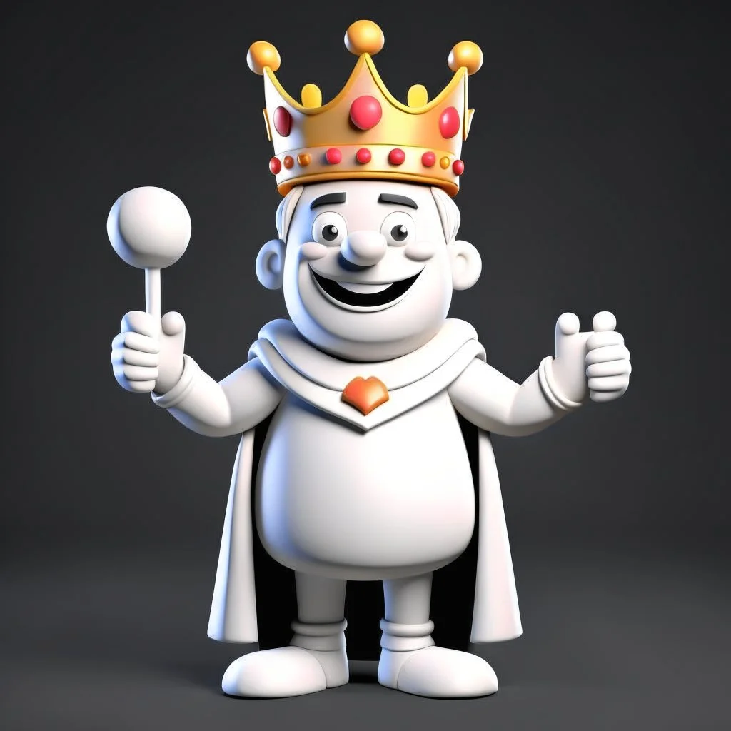 King cheerful 3D