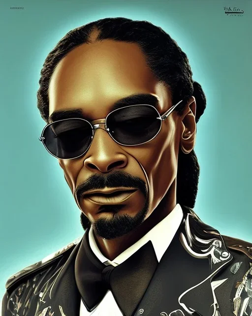 portrait of catand snoop dogg