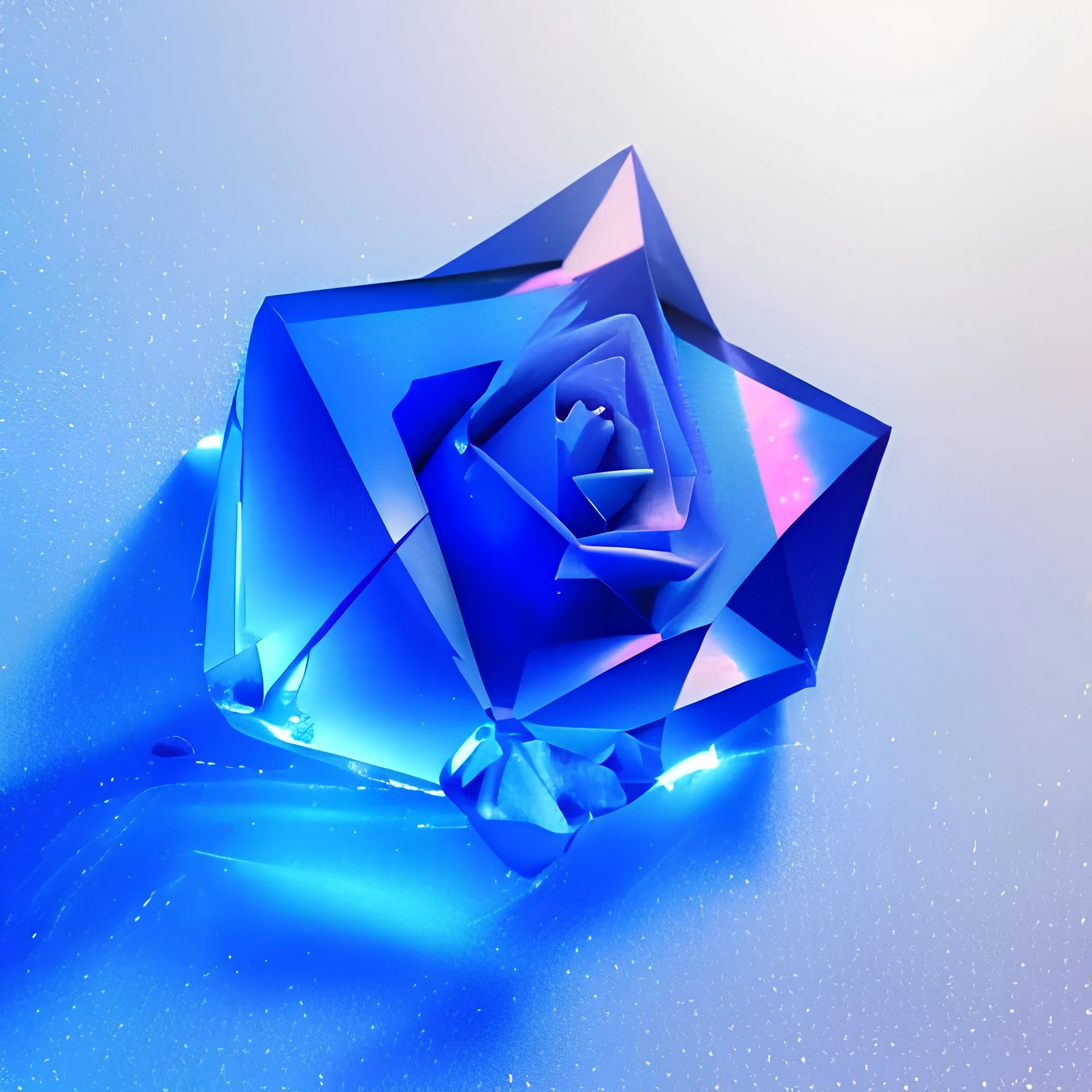 crystal rose, crystallized,Holographic Simulation,elemental overflowing,raw sapphire with labradorite impurity, iridescent prismatic refraction, product studio shot, cinema lighting, cinema 4d, octane render, 3d render, incrate detailed,fantasy art, photo realistic, shinening light,moonstone crystal bird, iresendent, shine, epic