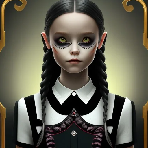 wednesday addams rolünde oynayan jenna ortega