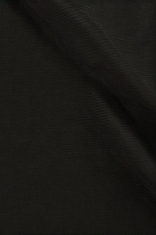 Crinkled black fabric