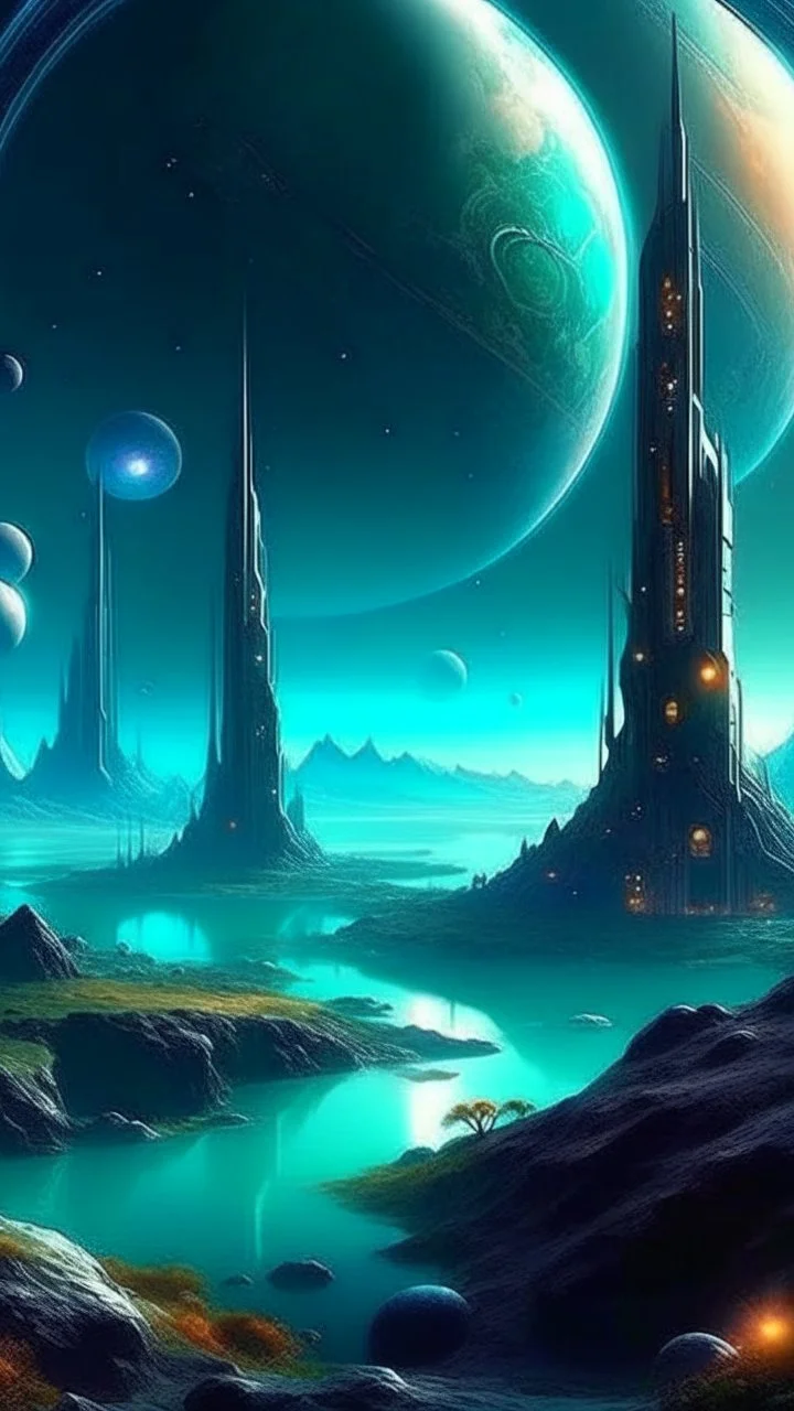 sci fi planet, magical, mysterious