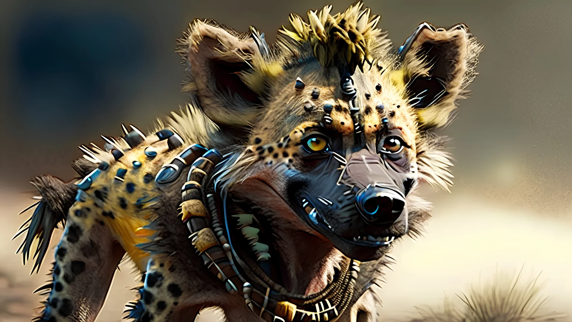 Humanoid hyena.