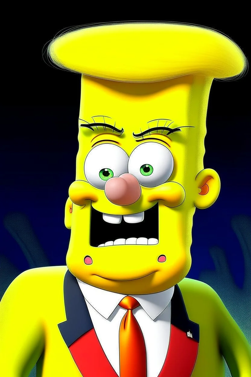 Donald Trump in spongebob