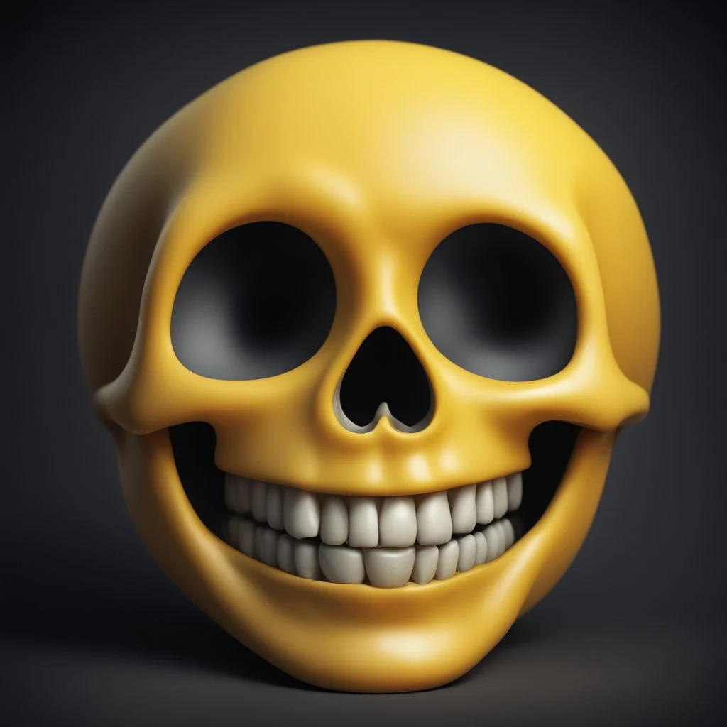 ANATOMICALLY CORRECT SKULL OF A SMILEY FACE