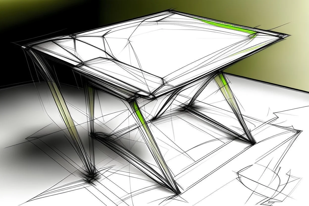 “Table” Concept Diamond Sketch in a creative