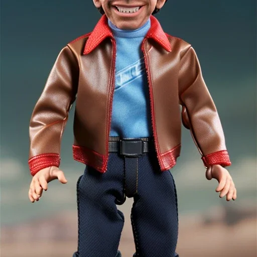 wide view Fonzie toy Action figure doll 1977 realistic (thumbs-up) (face)