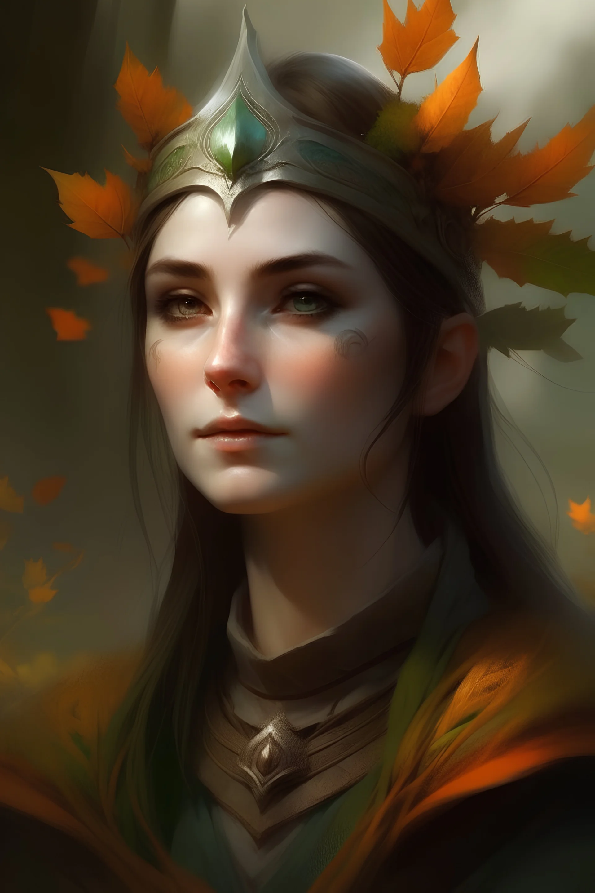 Portrait a unded autum eladrin